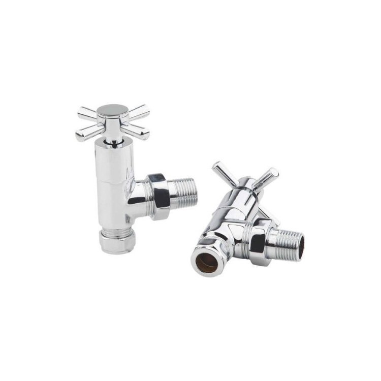 Kartell-Angled-Times-Towel-Rail-Valves