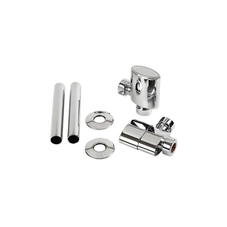 Kartell Angled Aspen Towel Rail Valves