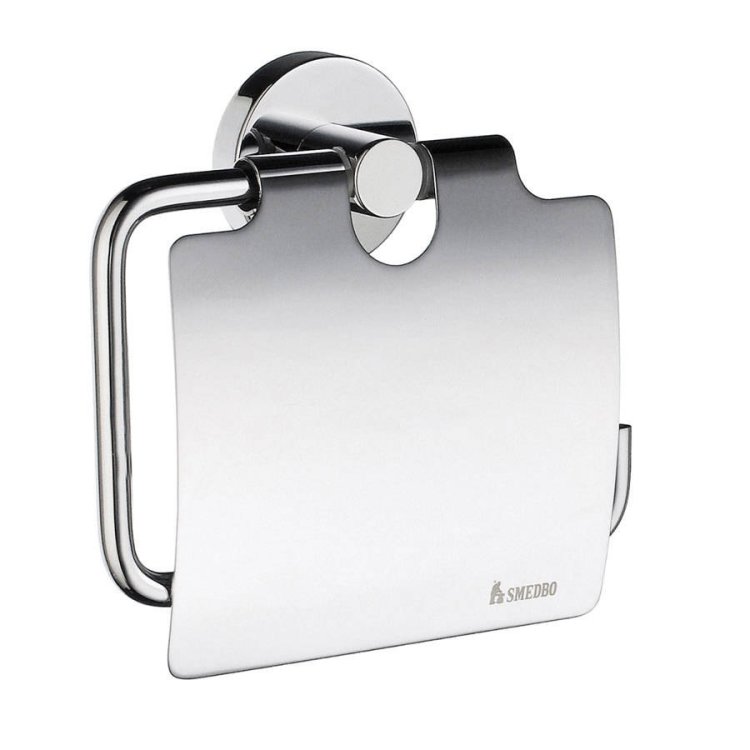 Smedbo-Home-Polished-Chrome-Toilet-Roll-Holder-with-Cover