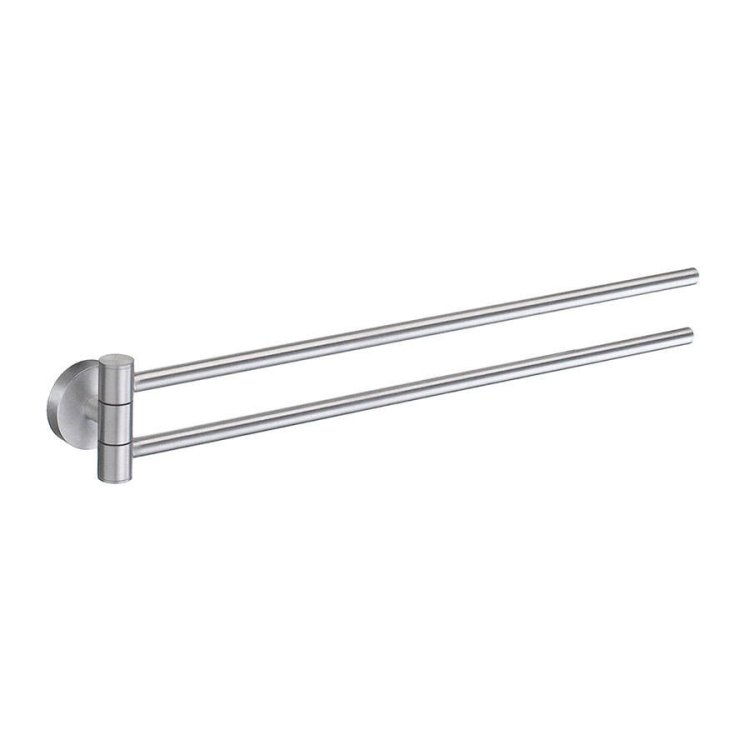 Smedbo-Home-Brushed-Chrome-Swing-Arm-Towel-Rail