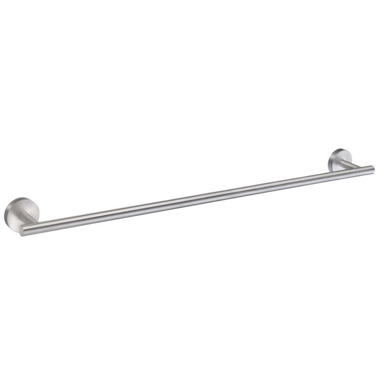 Smedbo Home Brushed Chrome Single Towel Rail