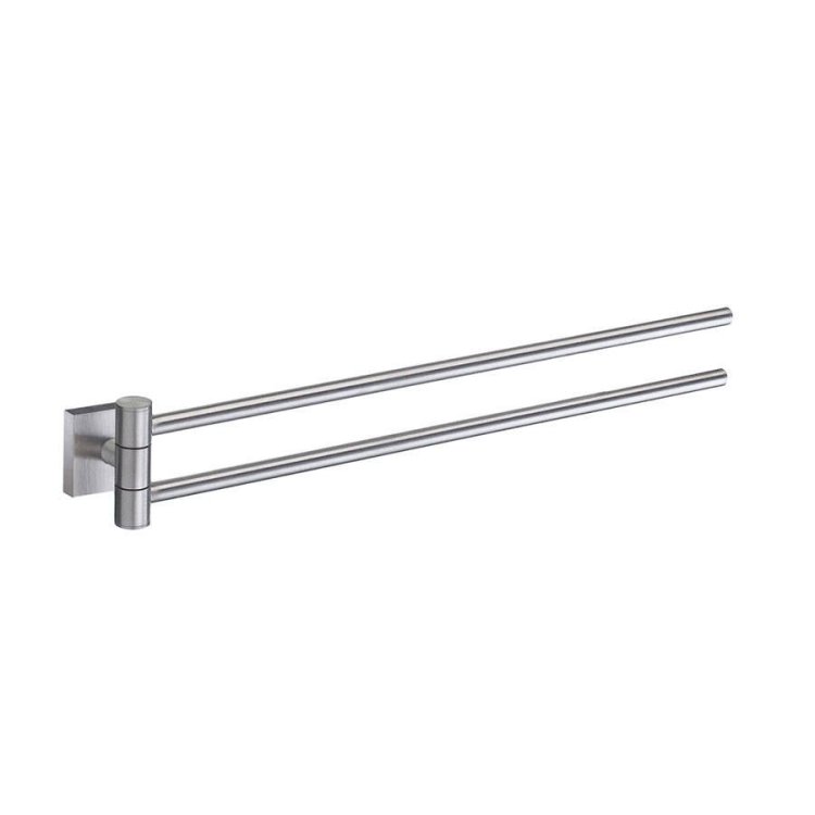 Smedbo-House-Brushed-Chrome-Swing-Arm-Towel-Rail