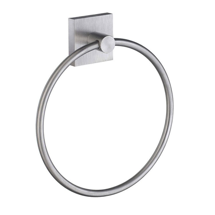Smedbo-House-Brushed-Chrome-Towel-Ring
