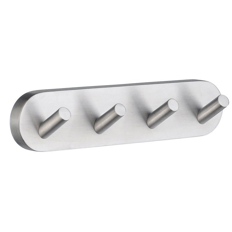 Smedbo Home Brushed Chrome Quadruple Hook