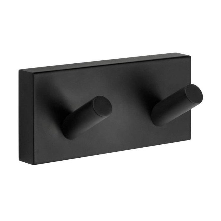 Smedbo-House-Black-Double-Towel-Hook