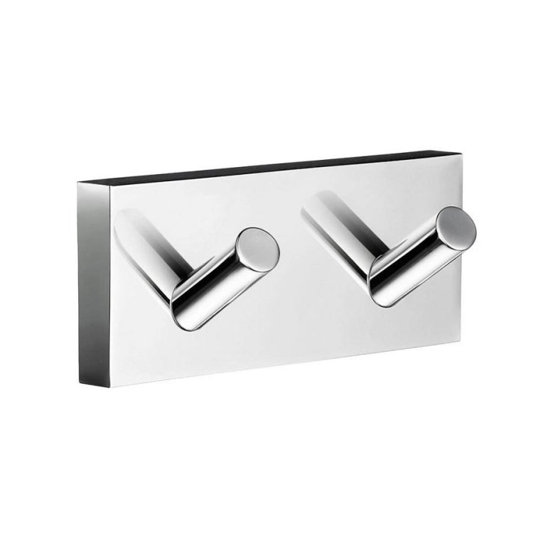 Smedbo-House-Polished-Chrome-Double-Towel-Hook