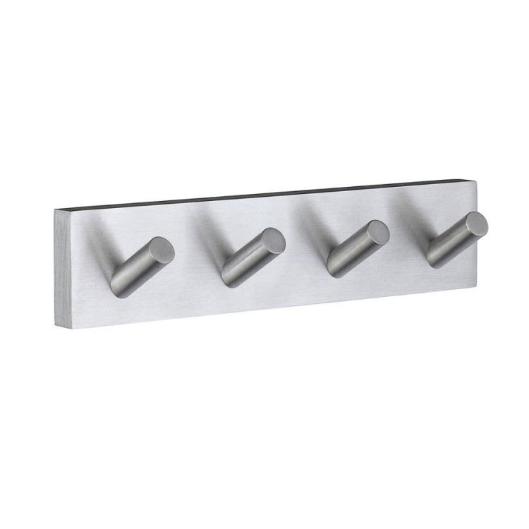 Smedbo-House-Brushed-Chrome-Quadruple-Hook