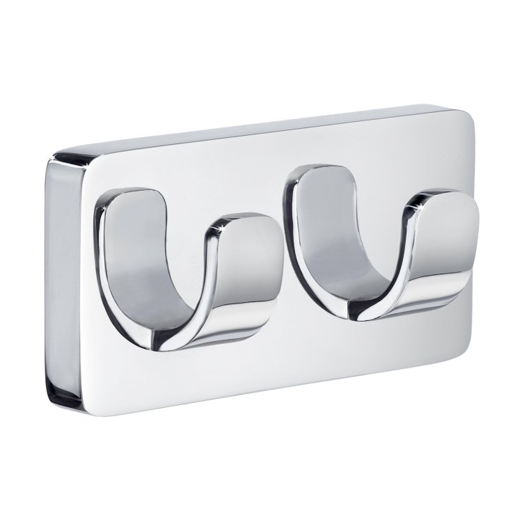 Smedbo Ice Polished Chrome Double Towel Hook
