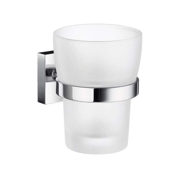Smedbo-House-Polished-Chrome-Holder-with-Tumbler