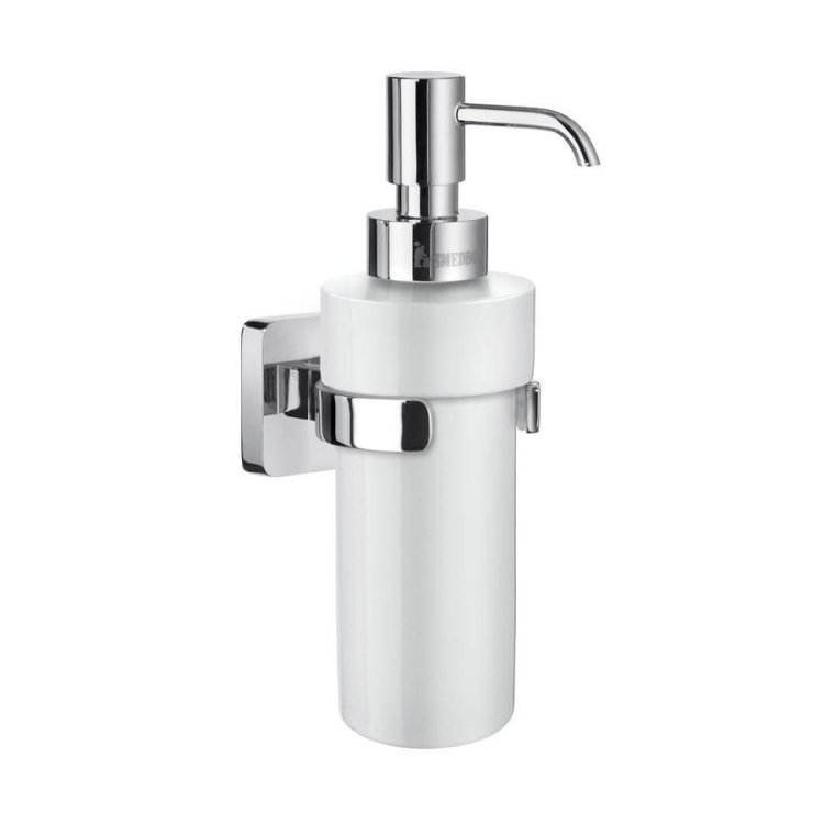 Smedbo-Ice-Polished-Chrome-Holder-with-Porcelain-Soap-Dispenser