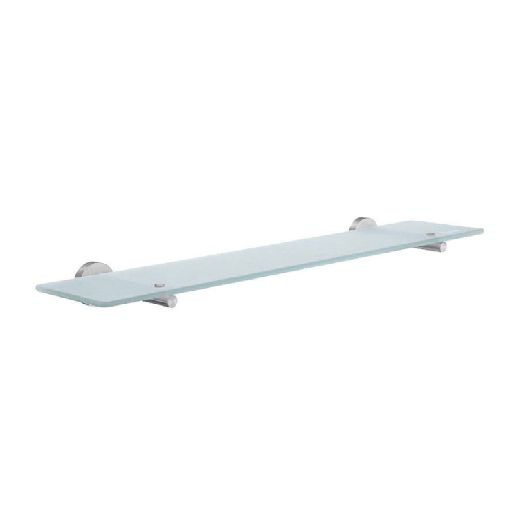 Smedbo-Home-Brushed-Chrome-Glass-Shelf