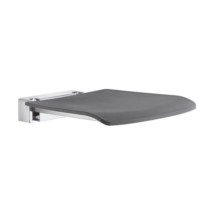 Smedbo Living Dark Grey Folding Wall Mounted Shower Seat
