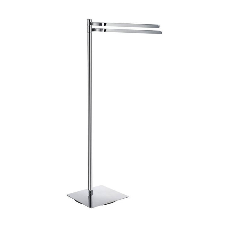 Smedbo-Outline-Square-Base-Freestanding-Double-Towel-Rail