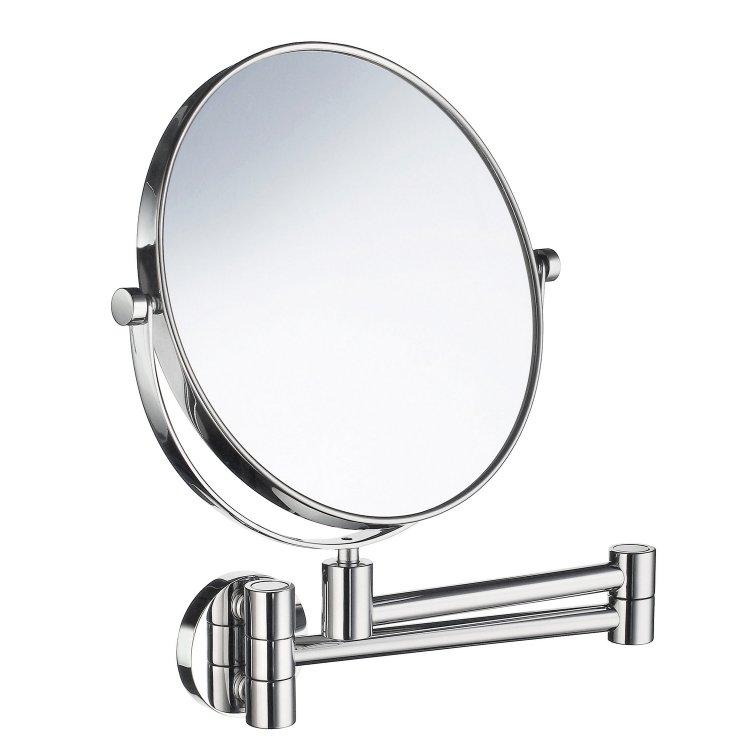Smedbo Outline Chrome 7x Swing Arm Shaving and Makeup Mirror