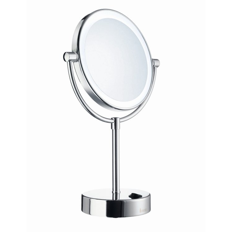 Smedbo Outline Round LED Shaving and Makeup Mirror