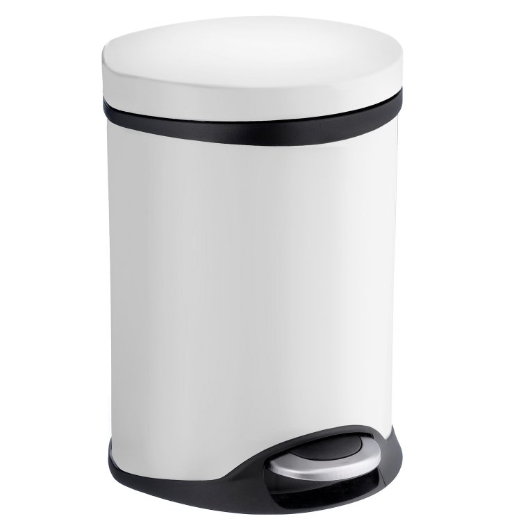 Smedbo Outline Lite White 6L Soft Close Pedal Bin