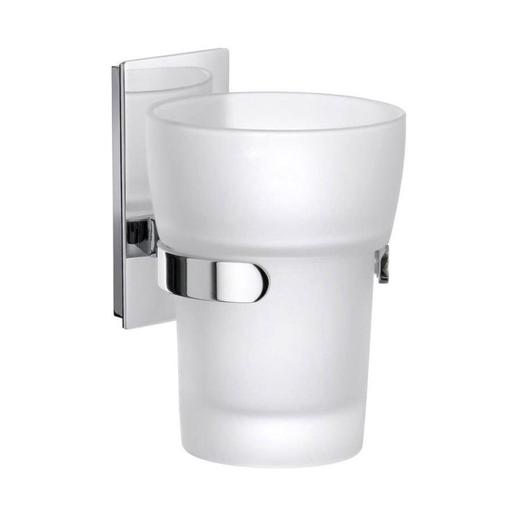 Smedbo-Pool-Polished-Chrome-Holder-with-Tumbler