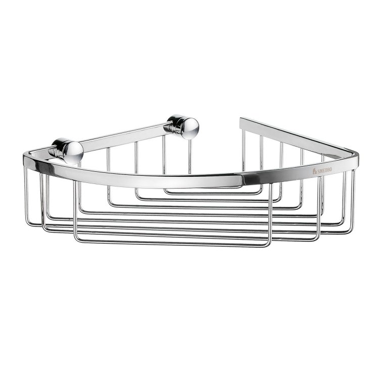 Smedbo Sideline Chrome 195 x 195mm Corner Soap Basket