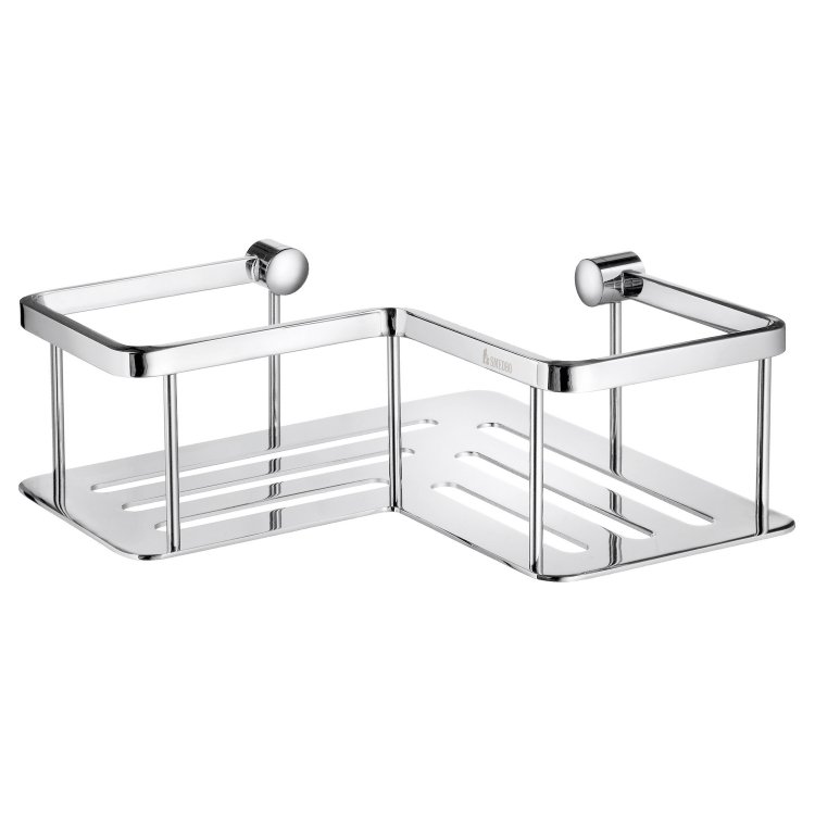 Smedbo Sideline Polished Chrome 200 x 200mm L Shape Soap Basket