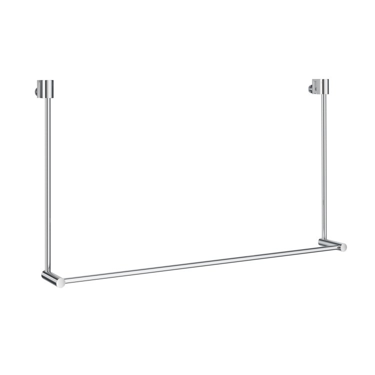 Smedbo Sideline Chrome Towel Rail for Glass Shower Panel