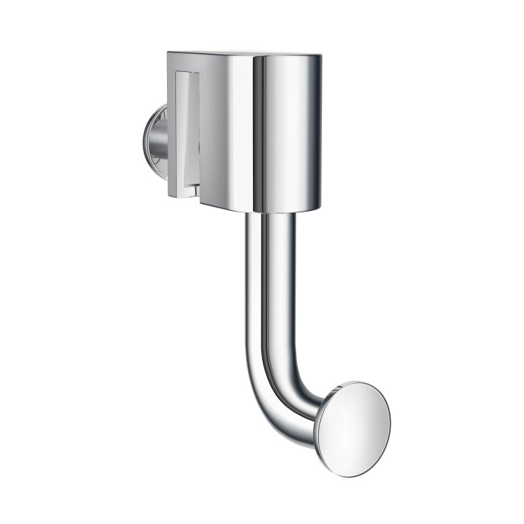 Smedbo Sideline Chrome Hook for Glass Shower Panel