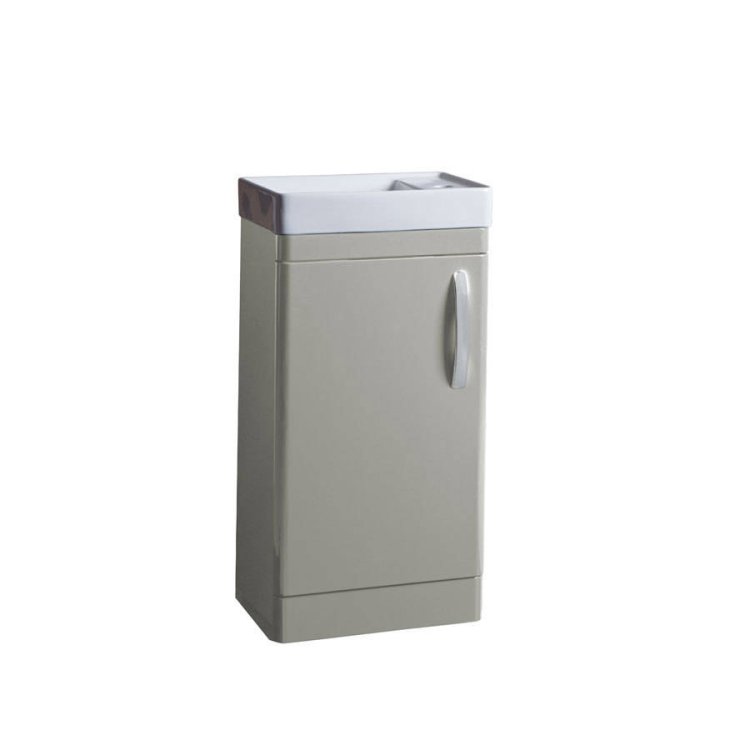 Tavistock-Compass-450mm-Gloss-Light-Grey-Cloakroom-Unit-&-Basin