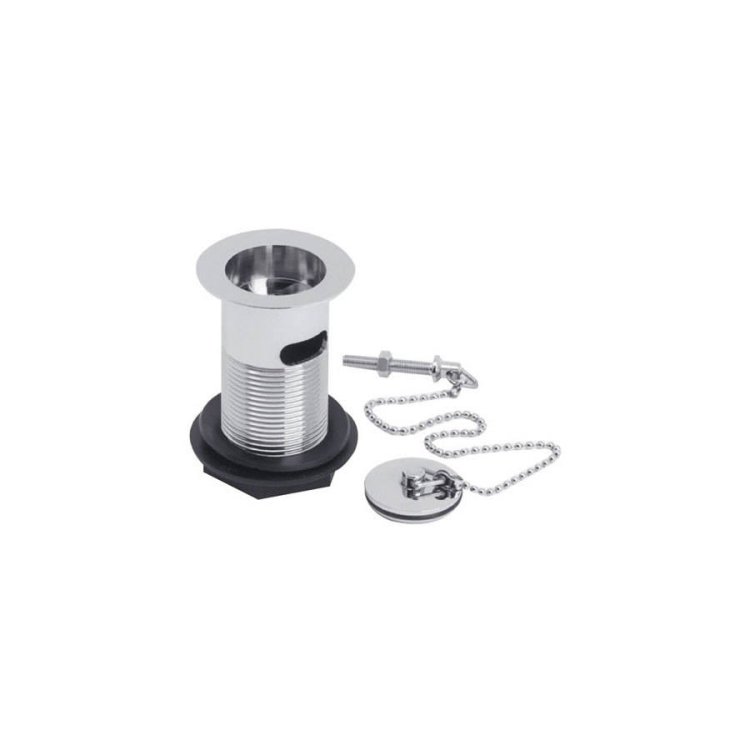 Kartell-Basin-Waste-with-Brass-Plug-&-Ball-Chain
