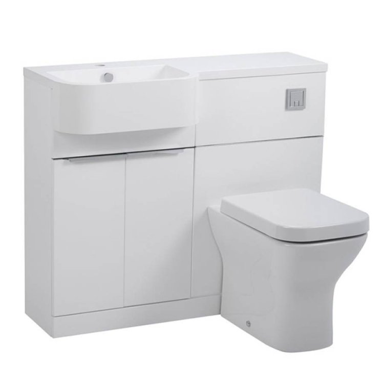 Tavistock-Match-1000mm-Gloss-White-Left-Handed-Unit-&-Basin