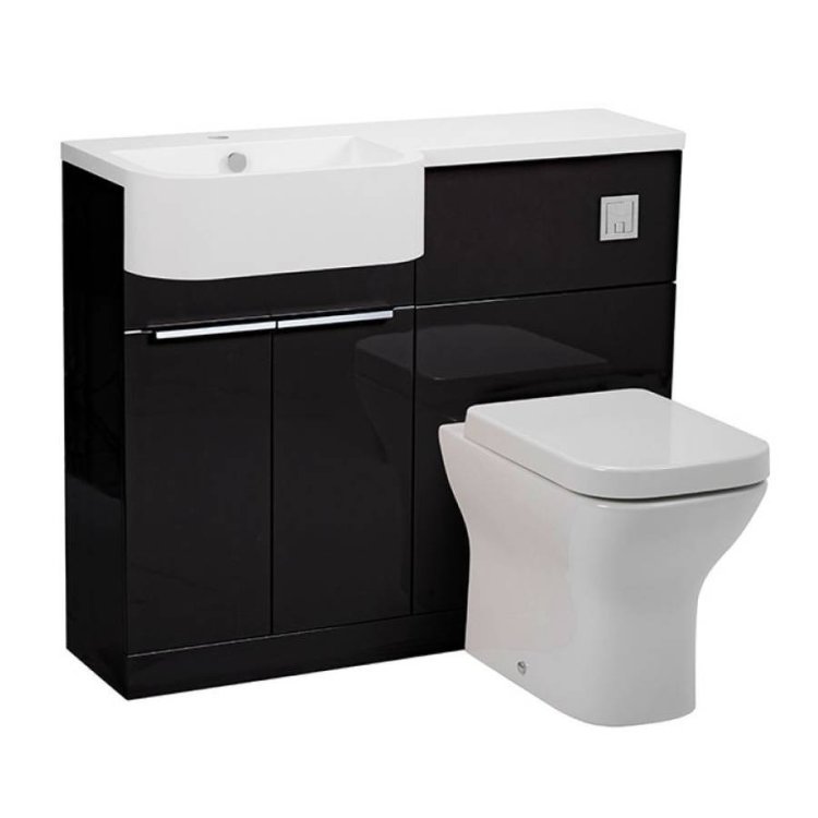 Tavistock-Match-1000mm-Gloss-Clay-Left-Handed-Unit-&-Basin
