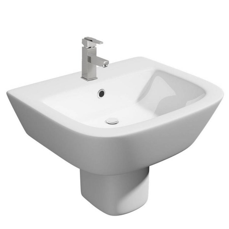 Kartell-Project-Round-540mm-Basin-&-Semi-Pedestal