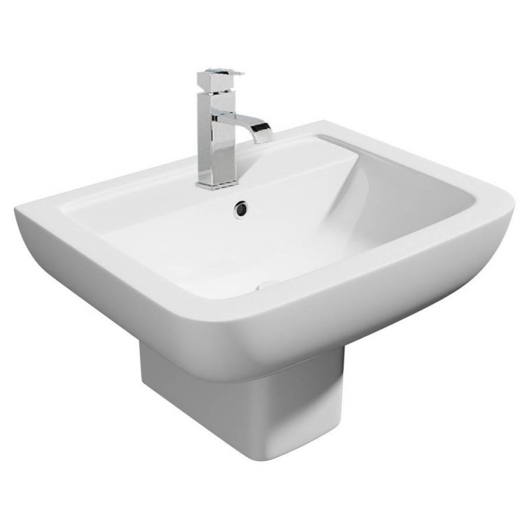 Kartell Options 600 550mm Basin & Semi Pedestal