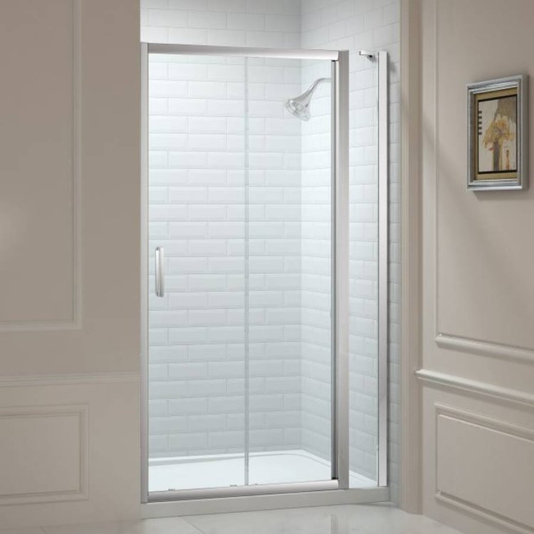 Merlyn 8 Series 1370 to 1450mm Sliding Door and Inline Panel