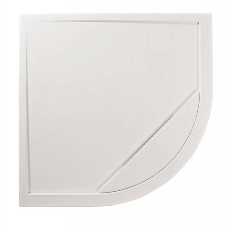 Roman Infinity 900 x 900mm Matt White Quadrant Anti-Slip Shower Tray-1