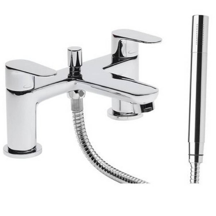 Tavistock-Zero-Chrome-Bath-Shower-Mixer-&-Handset