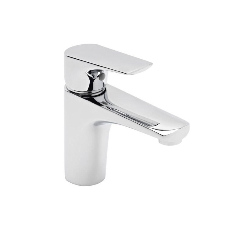 Tavistock-Strike-Chrome-Basin-Mixer-with-Click-Waste