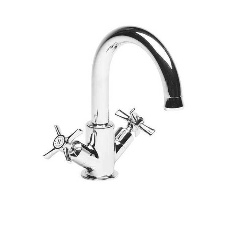 Tavistock Cheltenham Chrome Basin Mixer with Click Waste-1