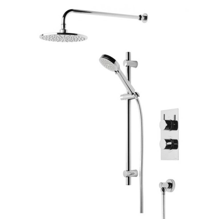 Tavistock Quantum Thermostatic Concealed Dual Function Valve with Shower Head & Handset-1