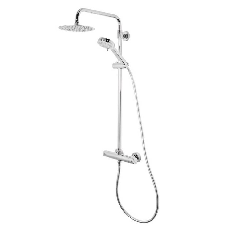 Tavistock Quantum Cool Touch Thermostatic Dual Function Bar Valve with Shower Head & Handset-1