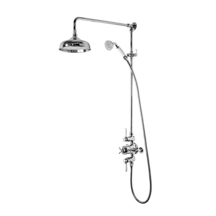 Tavistock Cheltenham Exposed Dual Function Shower Valve with Shower Head & Handset-1