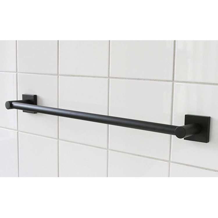 Miller Atlanta 495mm Matt Black Towel Rail