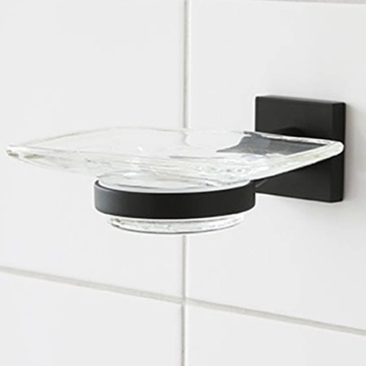 Miller Atlanta Soap Dish with Matt Black Holder