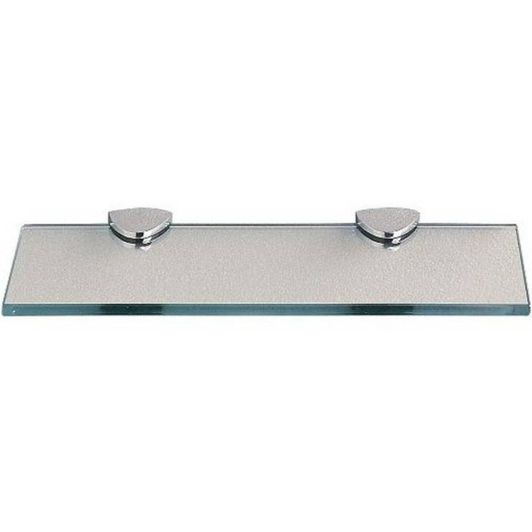 Miller Classic 500mm Glass Shelf with Chrome Brackets