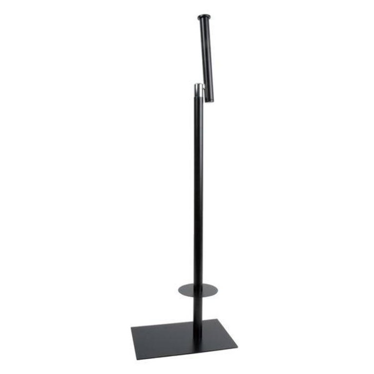 Miller Classic Freestanding Matt Black Toilet And Spare Roll Holder