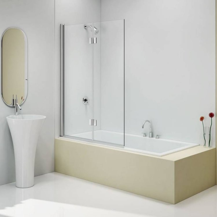 Merlyn 2 Panel Folding Bath Screen 1100 x 1500mm