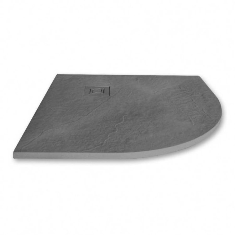 Merlyn Truestone 900mm Quadrant Shower Tray Slate Graphite