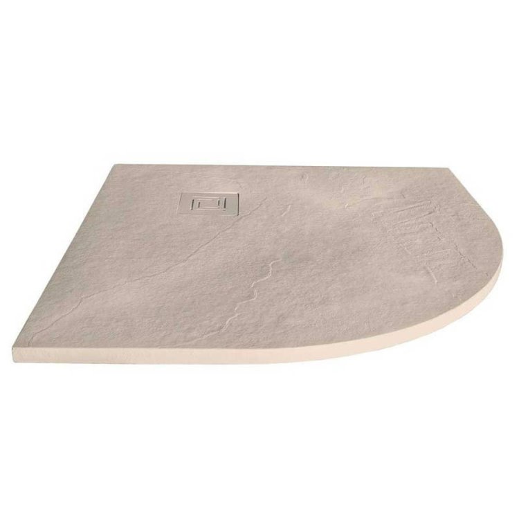 Merlyn Truestone 900mm Quadrant Shower Tray Sandstone