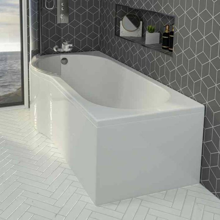 Beaufort? 1700 x 515mm Reinforced P Shaped Bath Panel