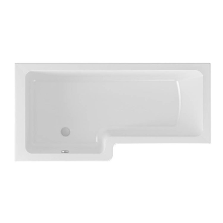 Beaufort Portland 1700 x 850mm LH L Shaped 5mm Bath