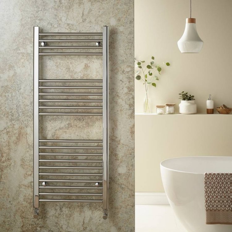 Redroom Elan Straight Chrome 1600 x 600mm Towel Radiator