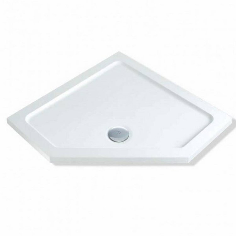MX Ducostone 900 x 900 Low Profile Pentangle Shower Tray with Waste